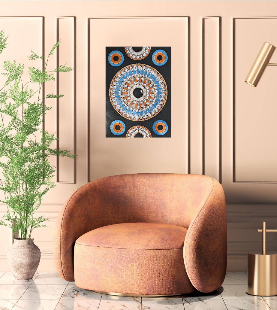 Hand Painted Mandala
