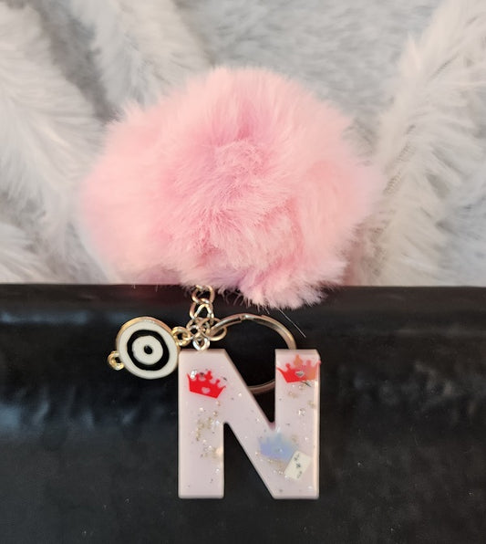 'N' Pom Pom Keychain