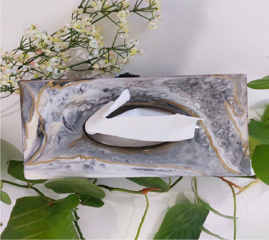 Charcoal elegence Tissue Box