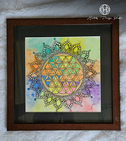 Water Colour Mandala Art