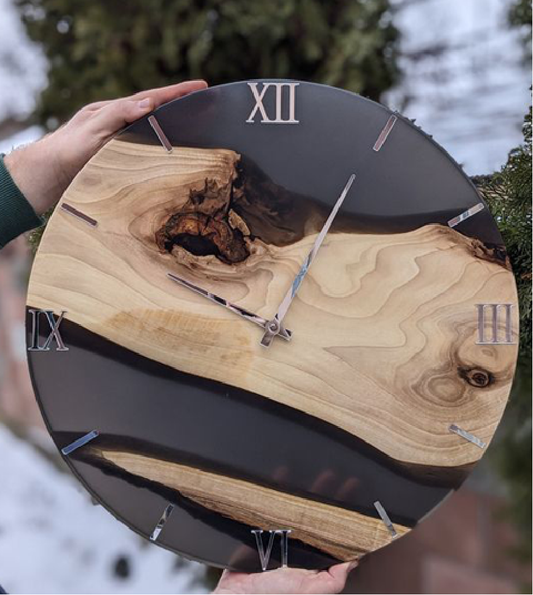 Rustic Oak Wall Clock