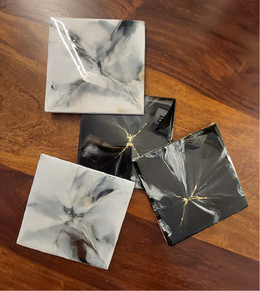 Black Marble Coasters